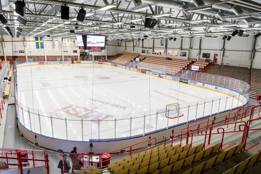 Generell interiör vy från Ljungby arena före