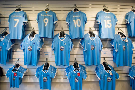 Matchtröjor i Malmö FFs shop