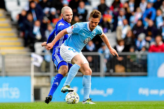 Sundsvalls Lars Krogh Gerson och Malmö FFs Markus Rosenberg