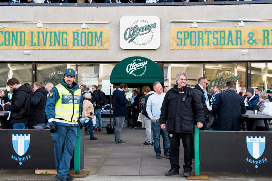 Exteriör över Resturan O'learys i Swedbank Stadion