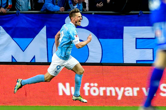 Malmö FFs Markus Rosenberg jublar