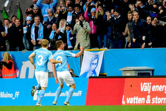 Malmö FFs Markus Rosenberg jublar