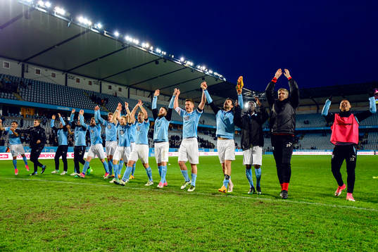 Malmö FFs spelare jublar