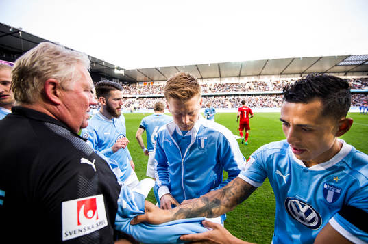 Malmö FFs Anders Christiansen och Yoshimar Yotún