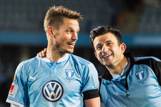 Malmö FFs Markus Rosenberg och Behrang Safari