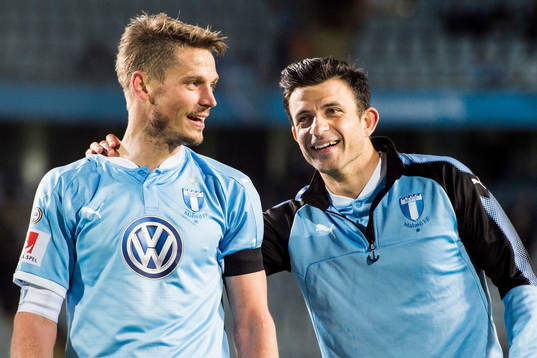Malmö FFs Markus Rosenberg och Behrang Safari