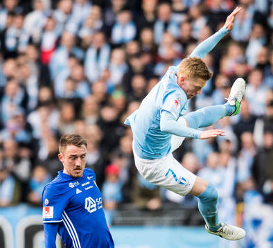 Sundsvalls Smajl Suljevic och Malmö FFs Anders Christiansen