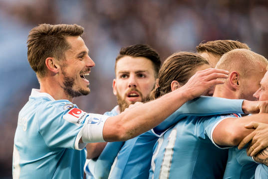 Malmö FFs Markus Rosenberg jublar