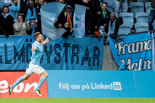 Malmö FFs Markus Rosenberg jublar