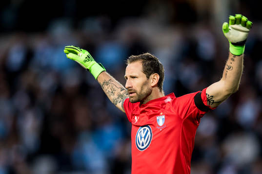 Malmö FFs målvakt Johan Wiland