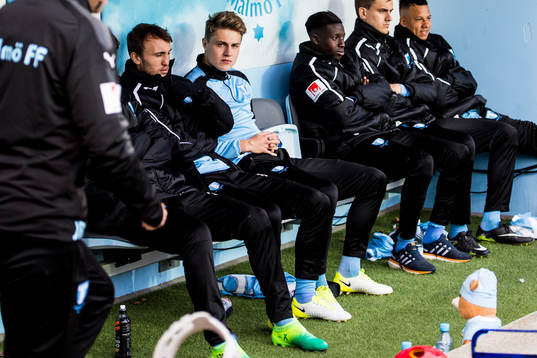 Malmö FFs Magnus Wolff Eikrem och Mattias Svanberg på