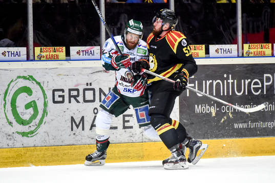 Frölundas Robin Figren och Brynäs Marc Zanetti
