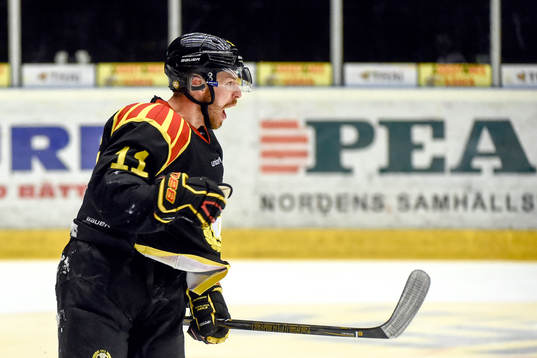 Brynäs Kevin Clark jublar