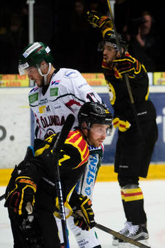 Brynäs Kevin Clark jublar