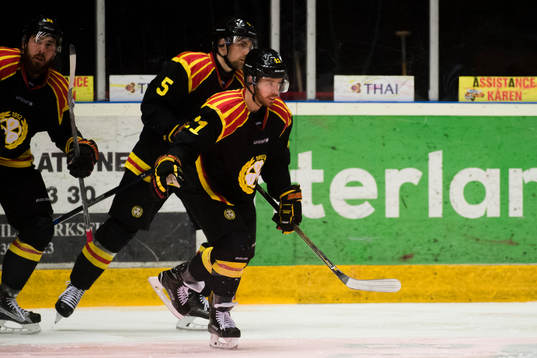 Brynäs Kevin Clark jublar