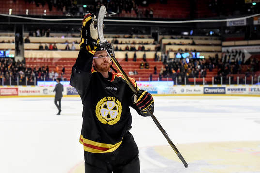 Brynäs Kevin Clark jublar