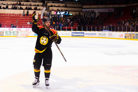 Brynäs Kevin Clark jublar