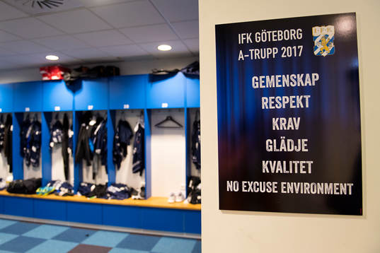 IFK Göteborgs värdeord på Kamratgården