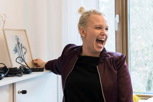 Anna Landberg, koordinator, på Kamratgården