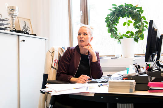 Koordinator Anna Landberg på Kamratgården
