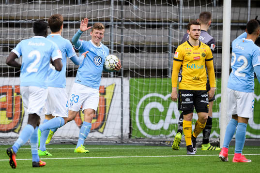 Malmö FFs Teddy Bergqvist jublar