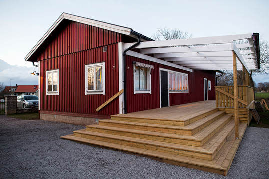 Klubbhuset innan styrelsemöte med (RMIF) Runsten/Möckleby