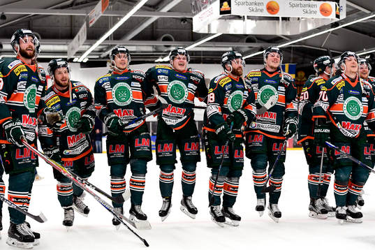 Kristianstads spelare jublar