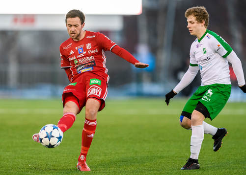 Piteås Pontus Sundqvist med bollen