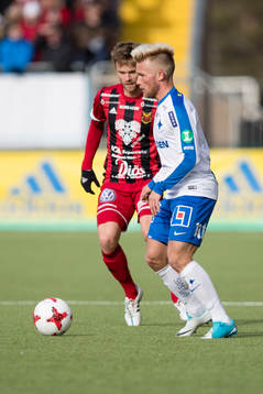 Norrköpings Nicklas Bärkroth mot Östersunds Dennis