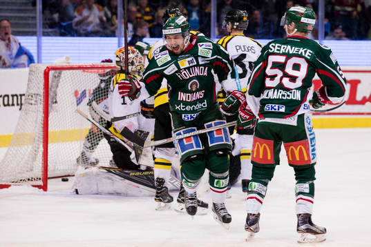 Frölundas Patrik Carlsson jublar