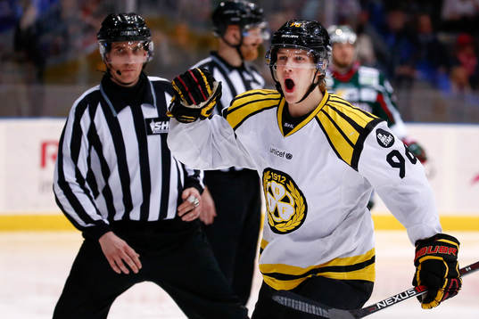 Brynäs Oskar Lindblom jublar
