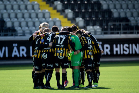 Häcken samlade innan fotbollsmatchen i U19 Allsvenskan