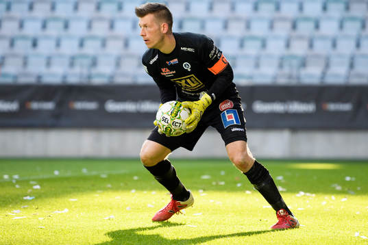 Åtvidabergs målvakt Gustav Jansson