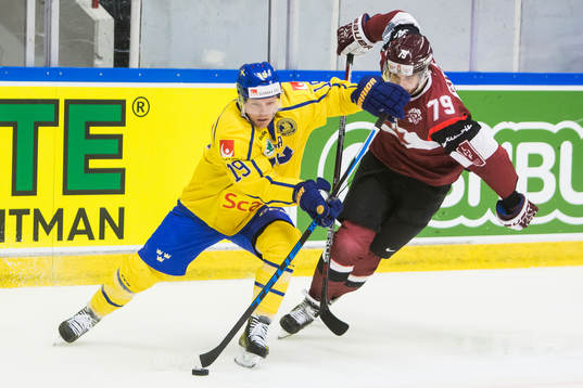 Sveriges Patrik Zackrisson och Lettlands Vitalijs Pavlovs