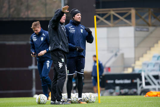 IFK Göteborgs tränare Jörgen Lennartsson och Mikkel
