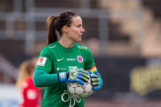 Örebros målvakt Carola Söberg