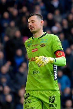 Elfsborgs målvakt Kevin Stuhr Ellegaard deppar