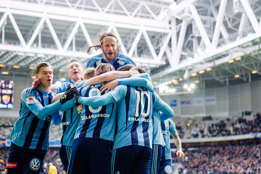 Djurgårdens Felix Beijmo, Kim Källström och Jonas Olsson