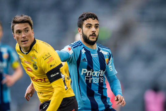 Elfsborgs Lasse Nilsson och Djurgårdens Othman El Kabir