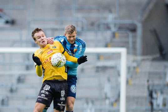 Elfsborgs Viktor Prodell och Djurgårdens Niklas Gunnarsson