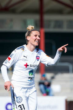 Rosengårds Anja Mittag jublar