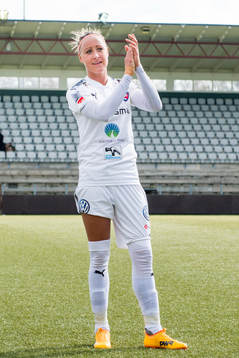 Rosengårds Sanne Troelsgaard Nielsen tackar publikens