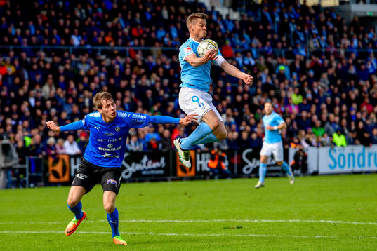 Halmstads Marcus Johansson och Malmö FFs Markus Rosenberg