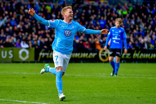 Malmö FFs Anders Christiansen jublar