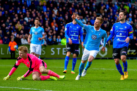 Malmö FFs Anders Christiansen jublar