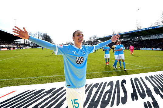 Malmö FFs Pawel Cibicki jublar