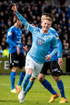 Malmö FFs Anders Christiansen jublar