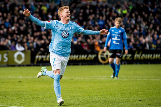 Malmö FFs Anders Christiansen jublar