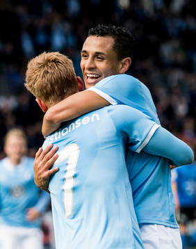 Malmö FFs Anders Christiansen jublar