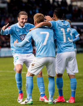 Malmö FFs Pawel Cibicki jublar
